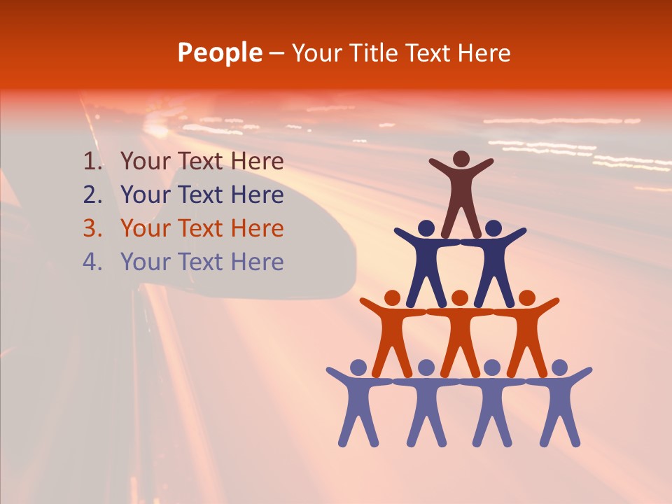 Flyover Scene Sky PowerPoint Template