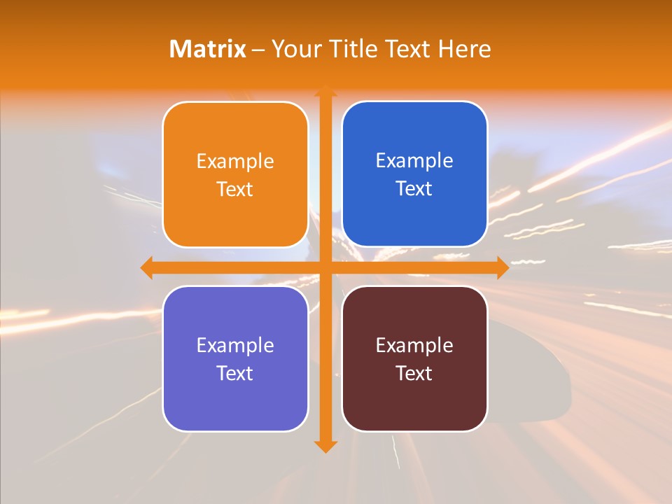 City Blur Vehicle PowerPoint Template