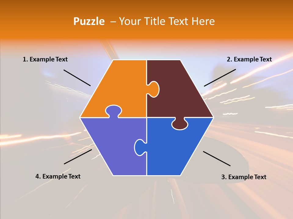 City Blur Vehicle PowerPoint Template