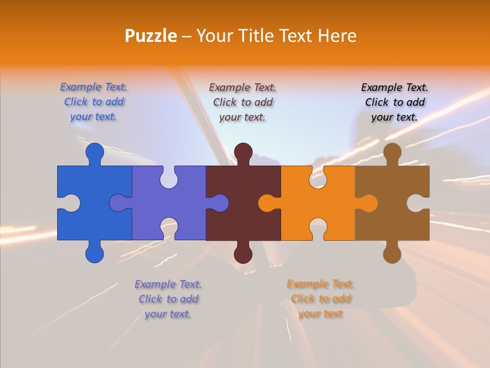 City Blur Vehicle PowerPoint Template