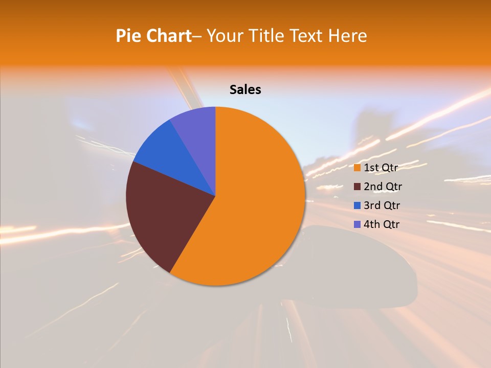 City Blur Vehicle PowerPoint Template