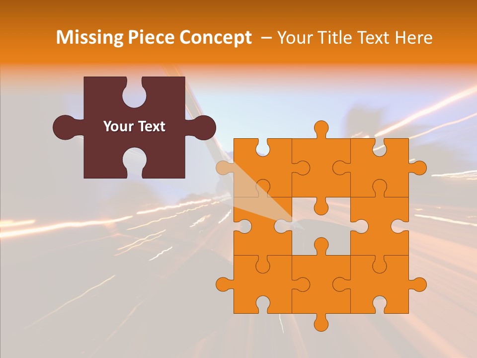 City Blur Vehicle PowerPoint Template