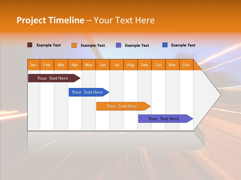 City Blur Vehicle PowerPoint Template