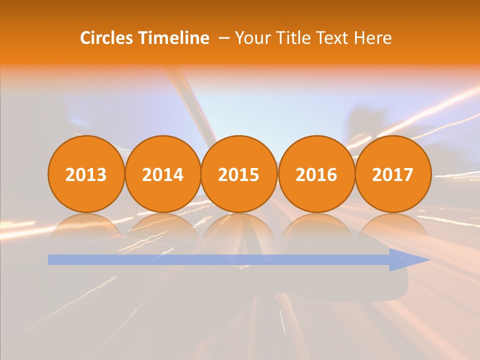 City Blur Vehicle PowerPoint Template