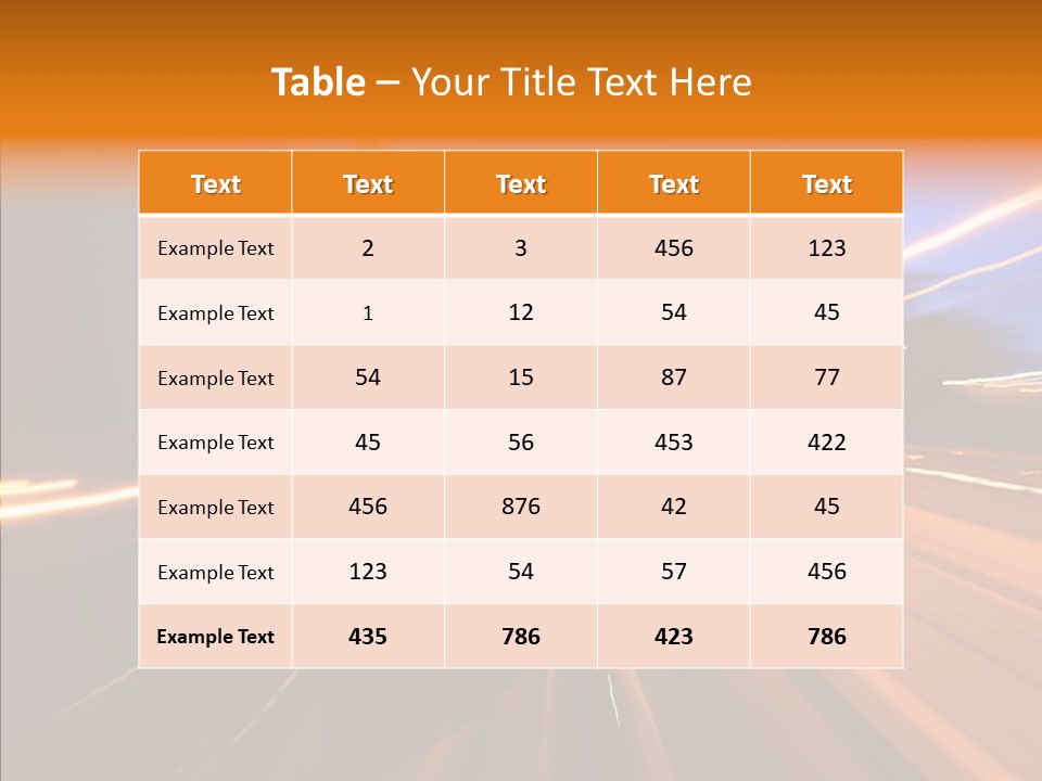 City Blur Vehicle PowerPoint Template