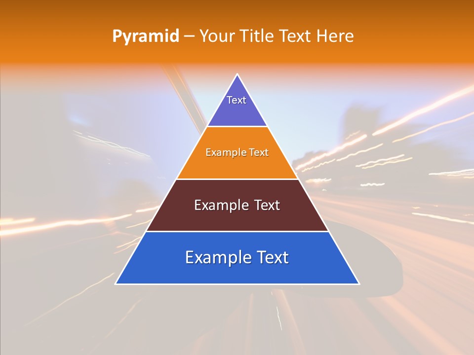 City Blur Vehicle PowerPoint Template