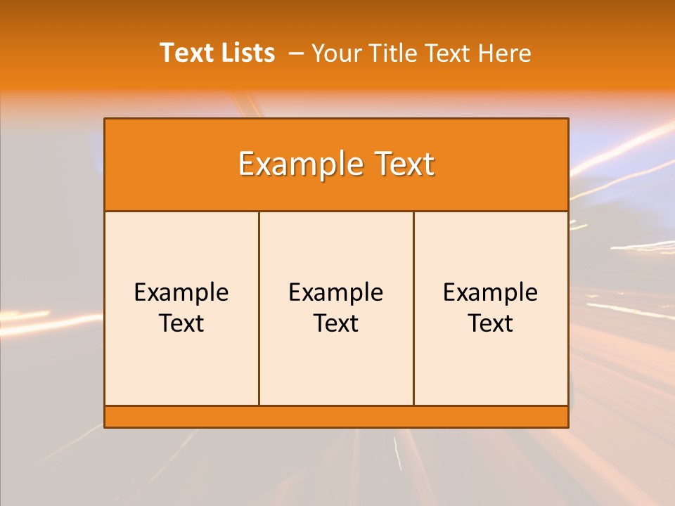 City Blur Vehicle PowerPoint Template