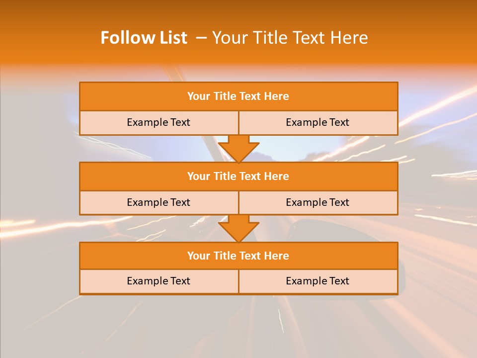 City Blur Vehicle PowerPoint Template