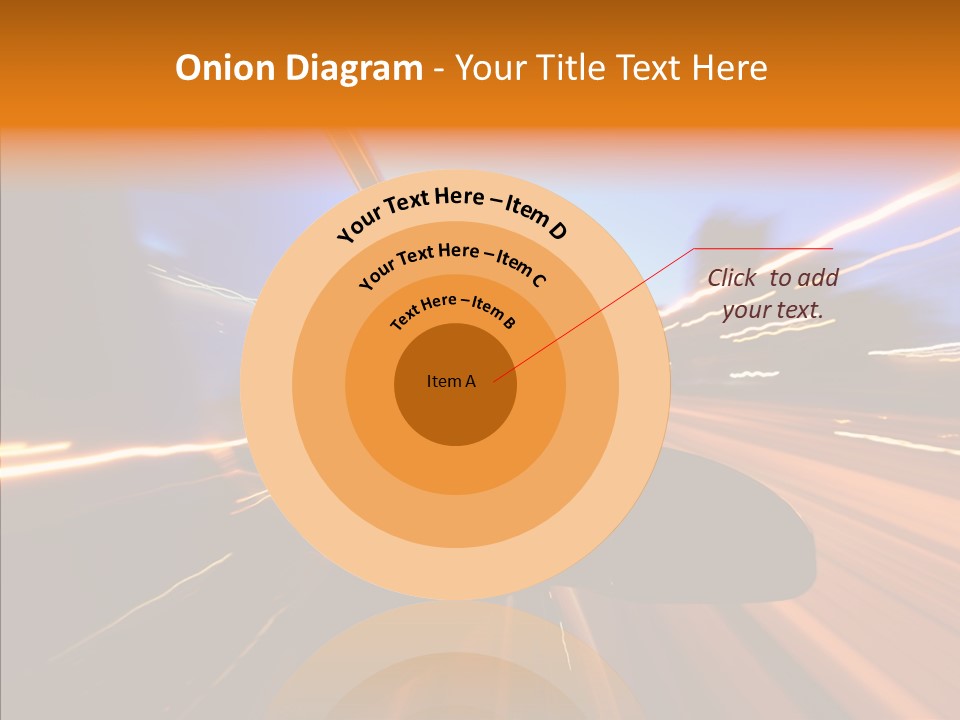 City Blur Vehicle PowerPoint Template