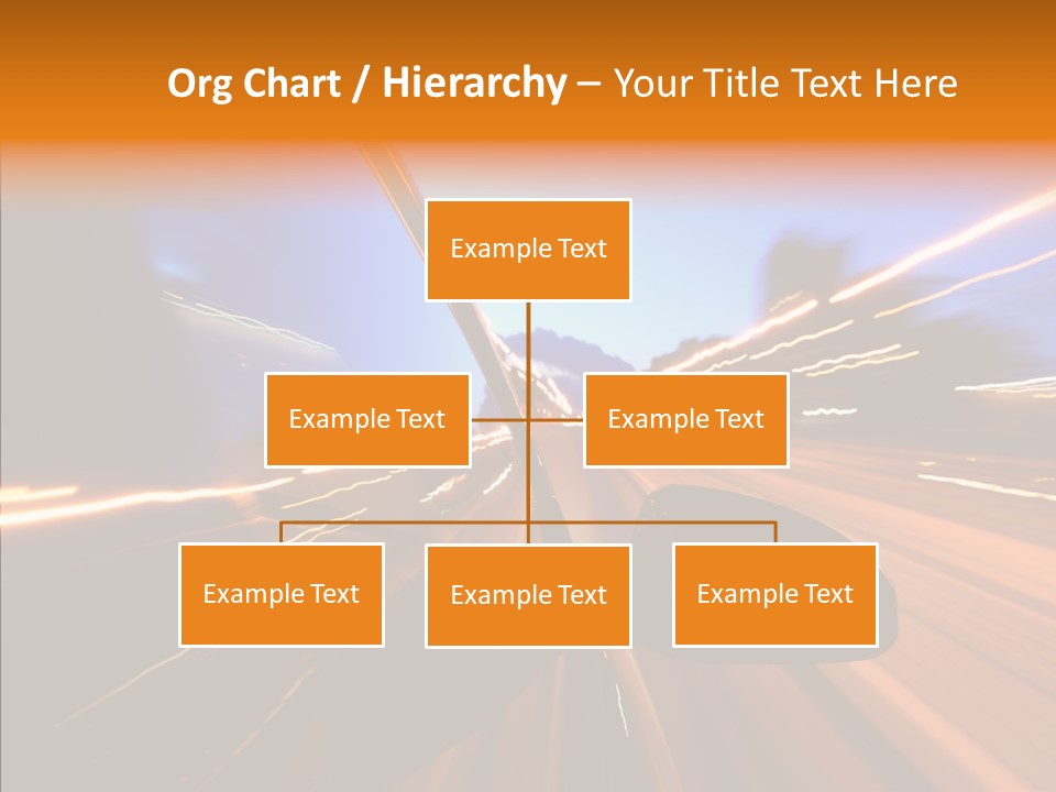 City Blur Vehicle PowerPoint Template