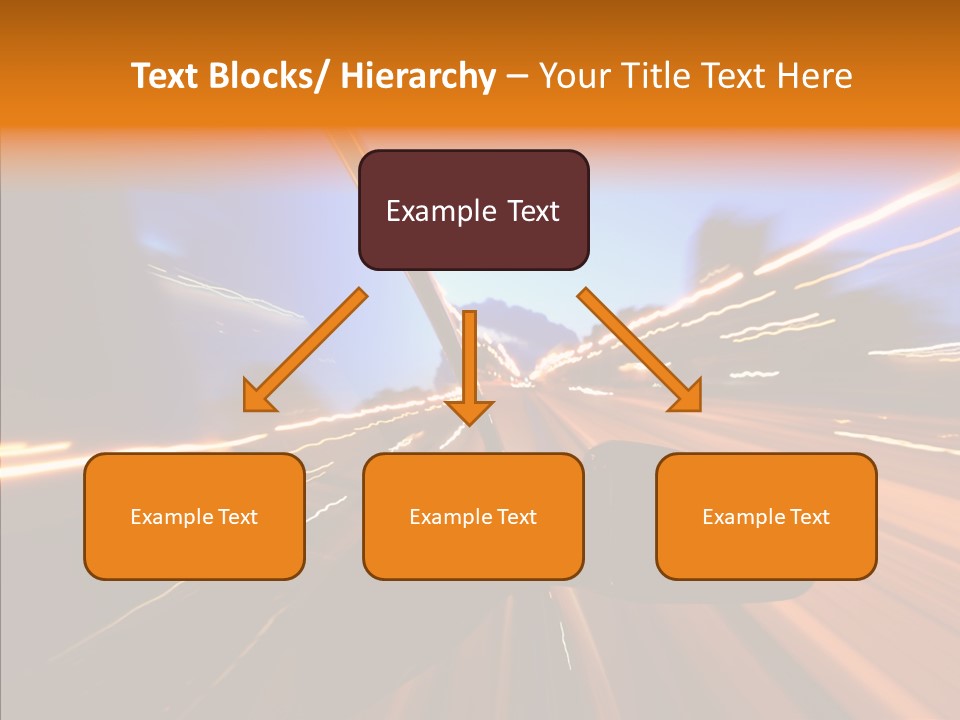 City Blur Vehicle PowerPoint Template