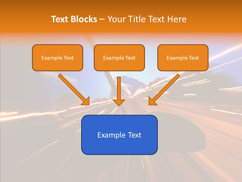 City Blur Vehicle PowerPoint Template