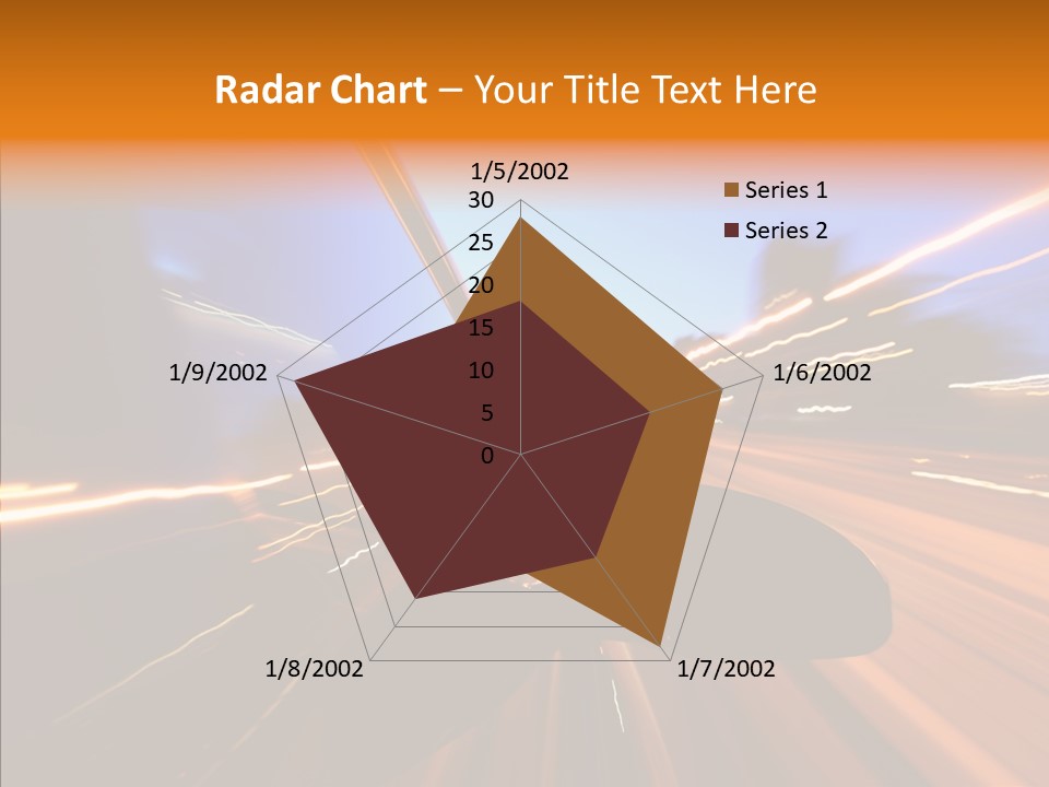 City Blur Vehicle PowerPoint Template