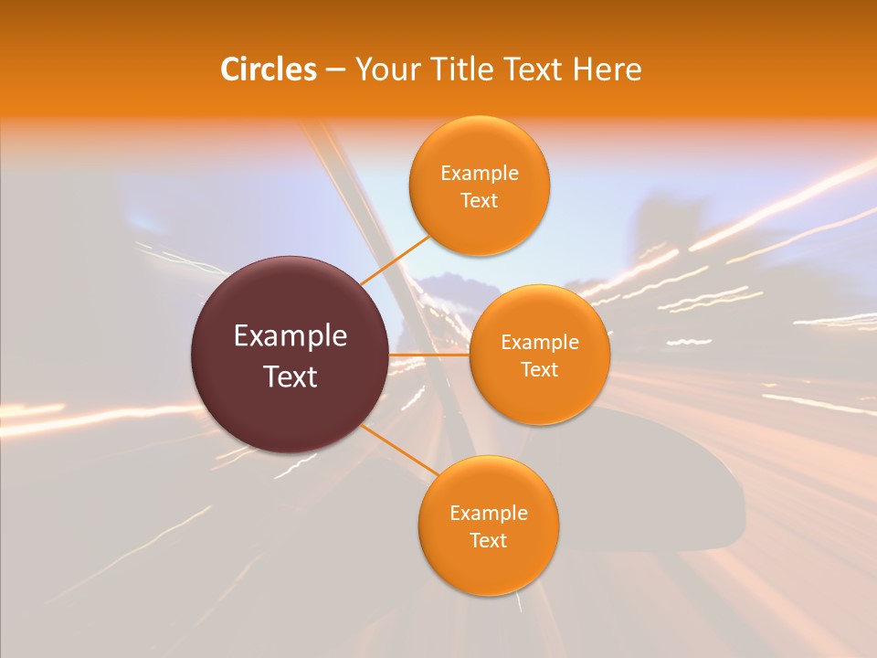 City Blur Vehicle PowerPoint Template