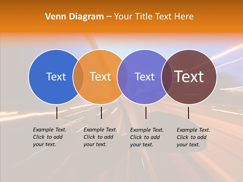 City Blur Vehicle PowerPoint Template