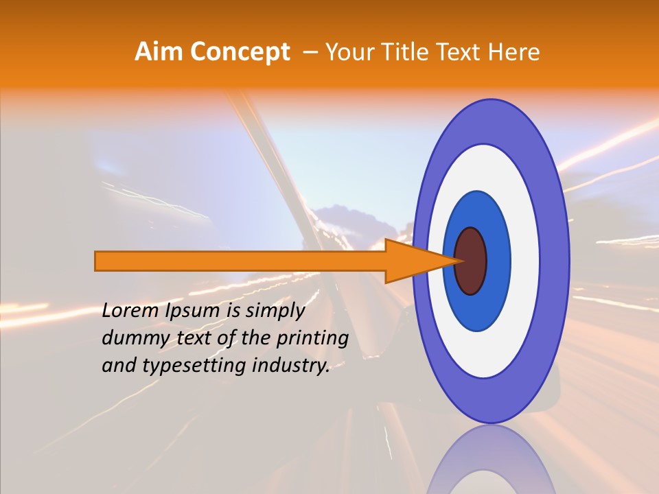 City Blur Vehicle PowerPoint Template