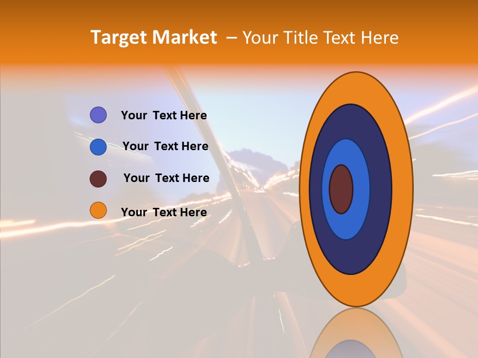 City Blur Vehicle PowerPoint Template