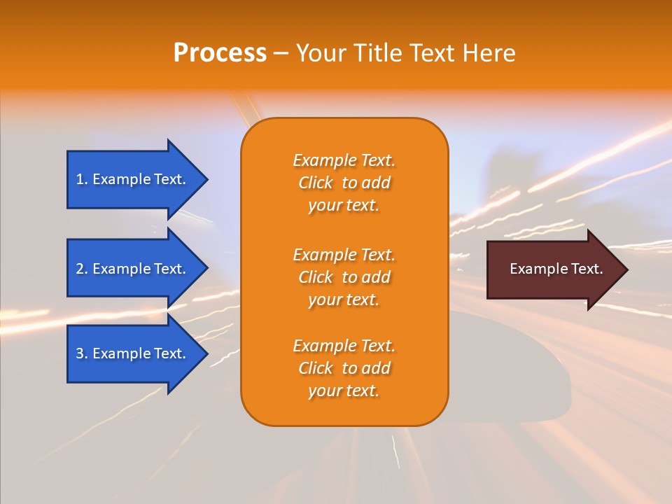 City Blur Vehicle PowerPoint Template