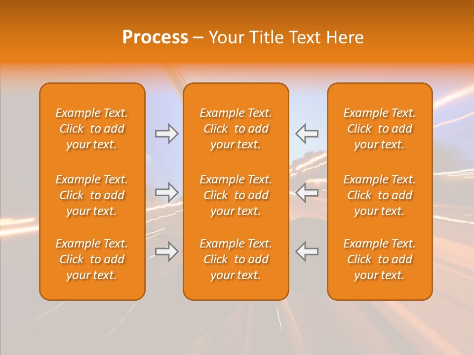 City Blur Vehicle PowerPoint Template