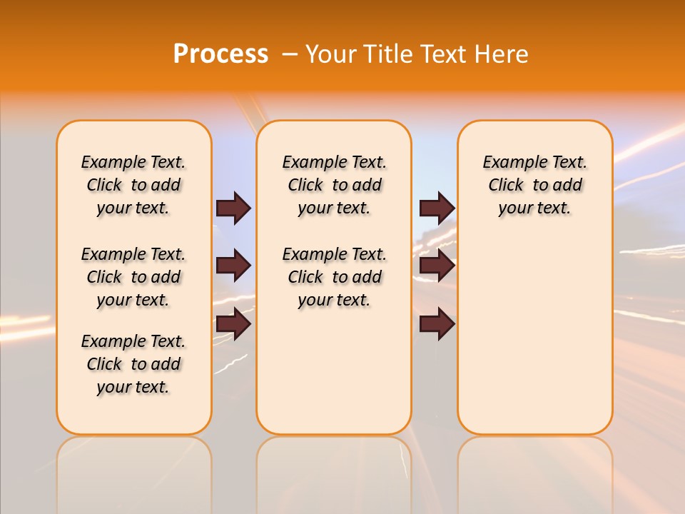 City Blur Vehicle PowerPoint Template