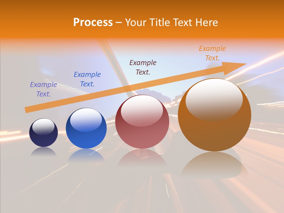 City Blur Vehicle PowerPoint Template