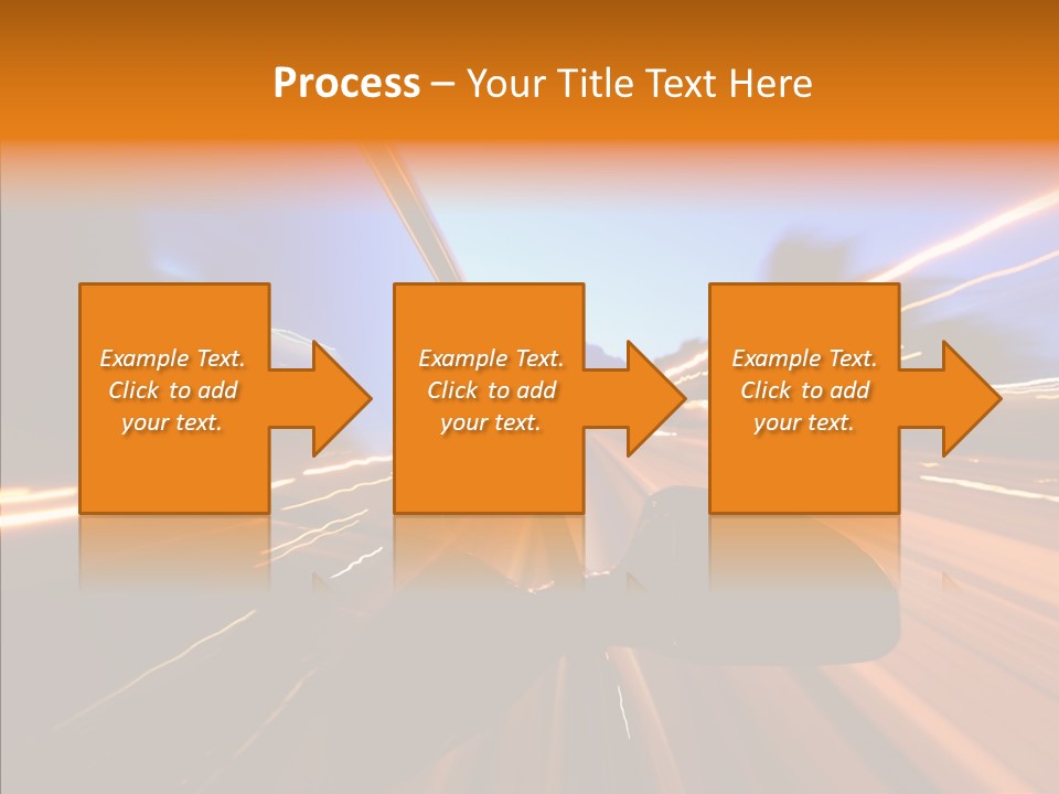 City Blur Vehicle PowerPoint Template