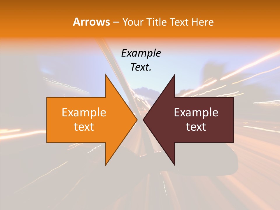 City Blur Vehicle PowerPoint Template
