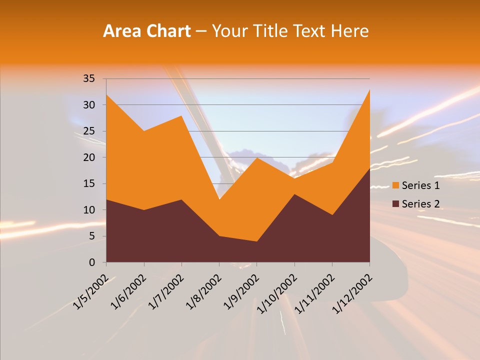 City Blur Vehicle PowerPoint Template