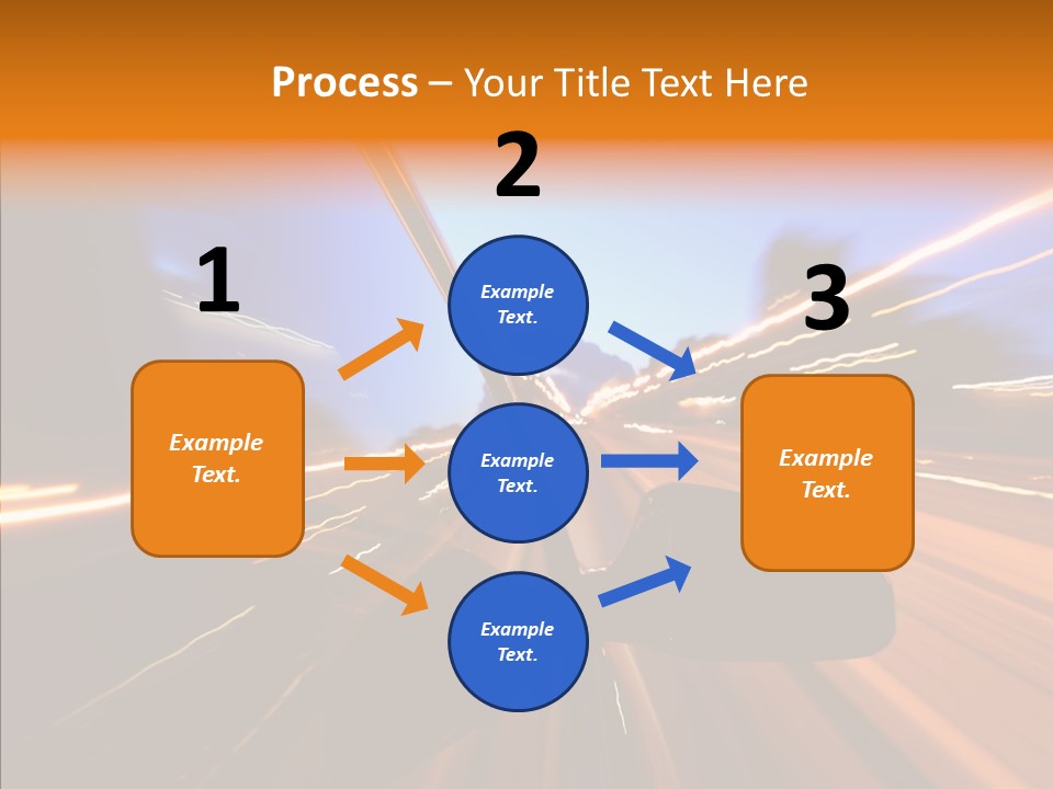 City Blur Vehicle PowerPoint Template