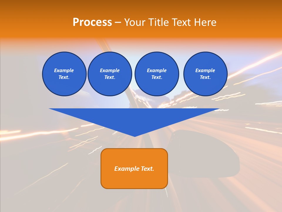 City Blur Vehicle PowerPoint Template