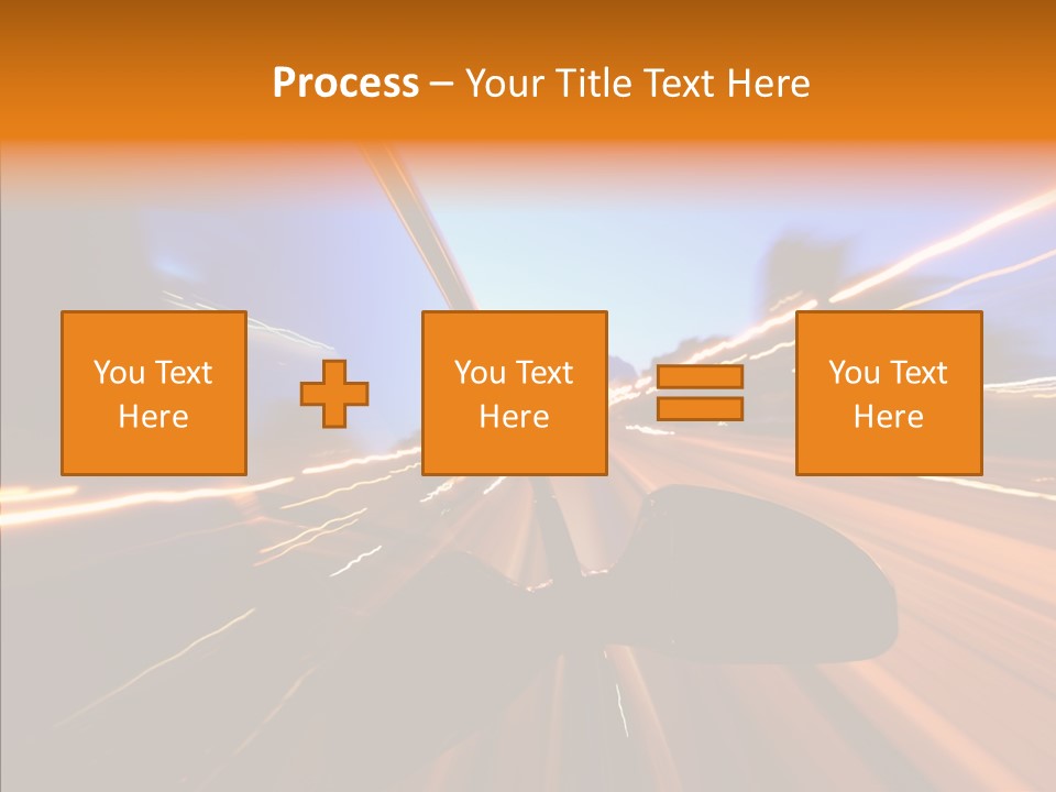 City Blur Vehicle PowerPoint Template