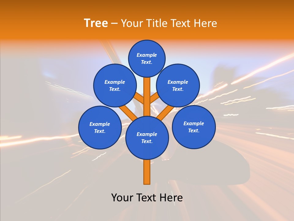 City Blur Vehicle PowerPoint Template