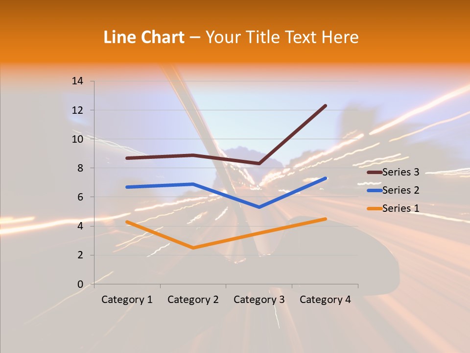 City Blur Vehicle PowerPoint Template