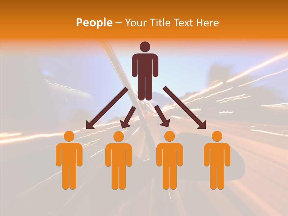 City Blur Vehicle PowerPoint Template