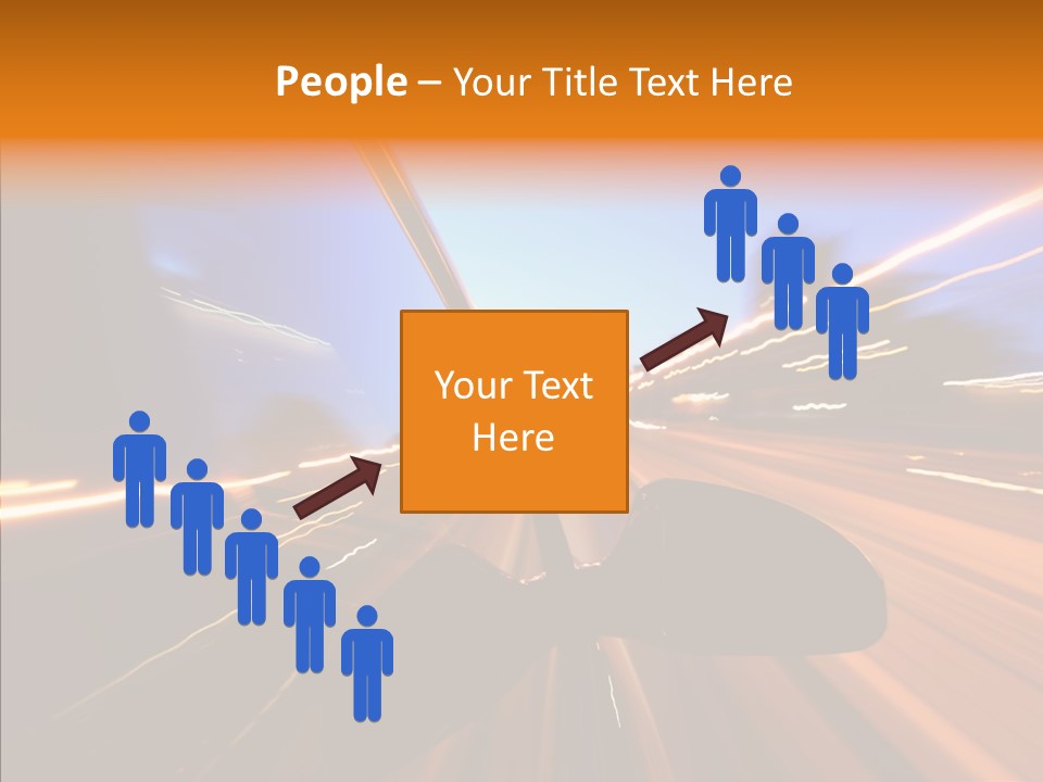 City Blur Vehicle PowerPoint Template