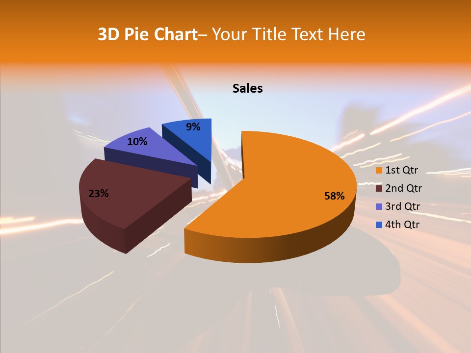 City Blur Vehicle PowerPoint Template