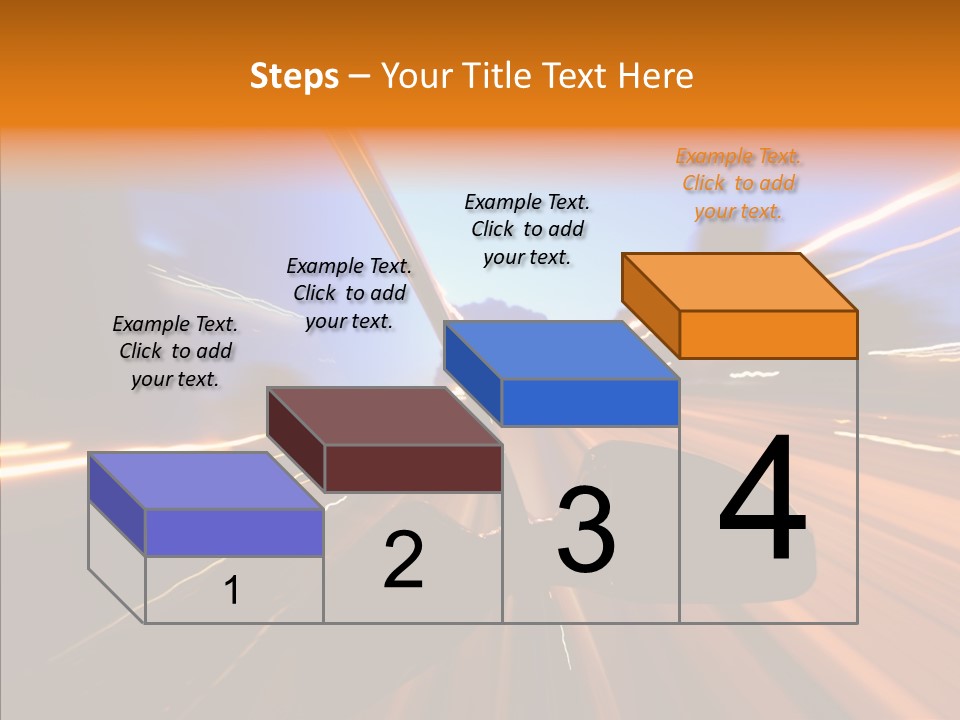 City Blur Vehicle PowerPoint Template