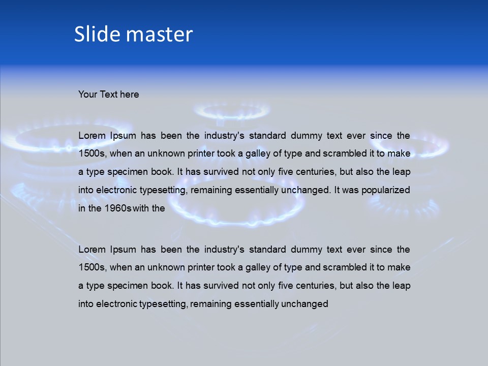 Bunsen Industry Burning PowerPoint Template