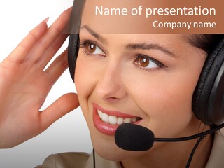 Emotion Worker Telephone PowerPoint Template