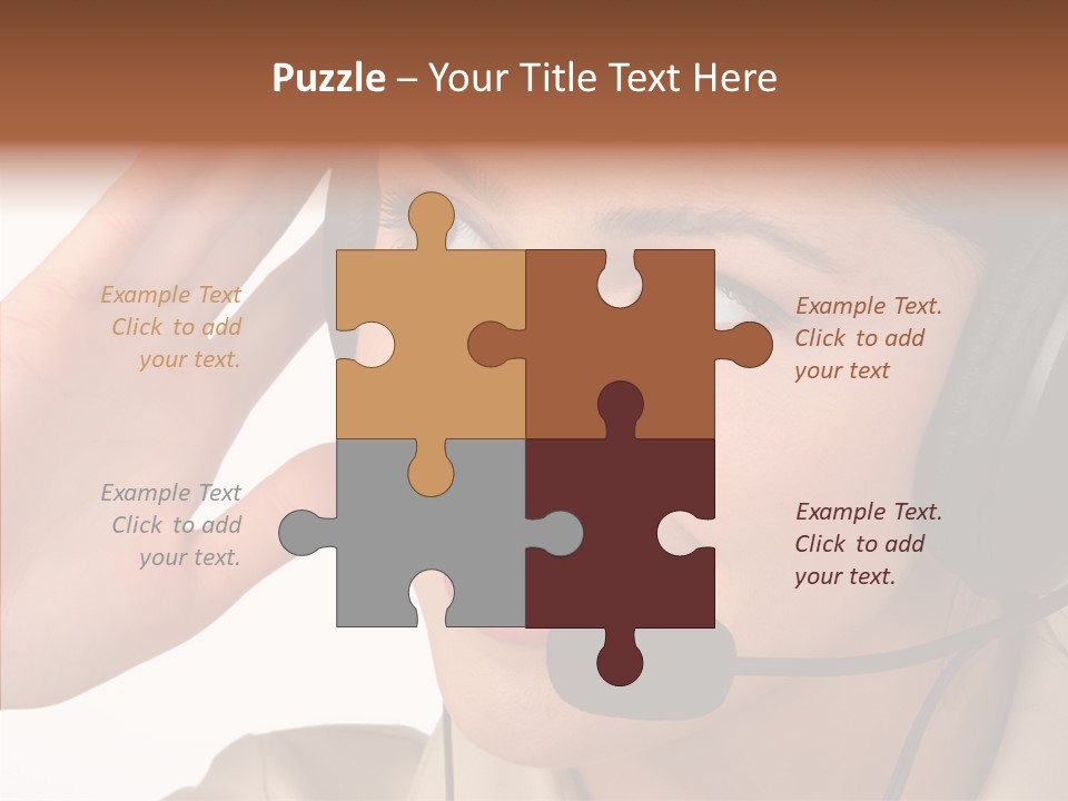 Emotion Worker Telephone PowerPoint Template