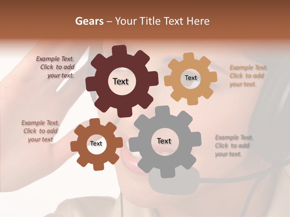 Emotion Worker Telephone PowerPoint Template