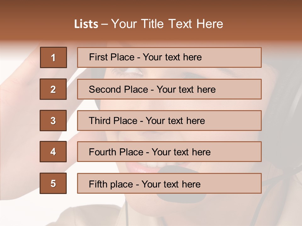 Emotion Worker Telephone PowerPoint Template