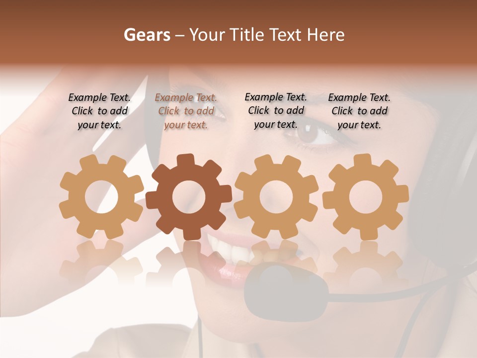 Emotion Worker Telephone PowerPoint Template