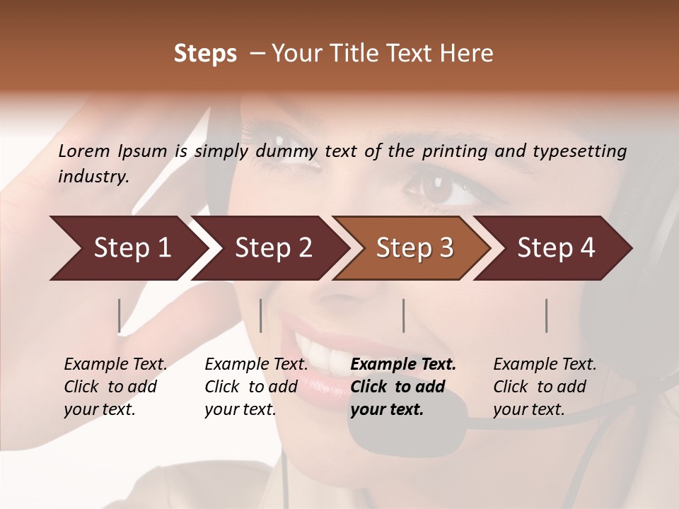 Emotion Worker Telephone PowerPoint Template