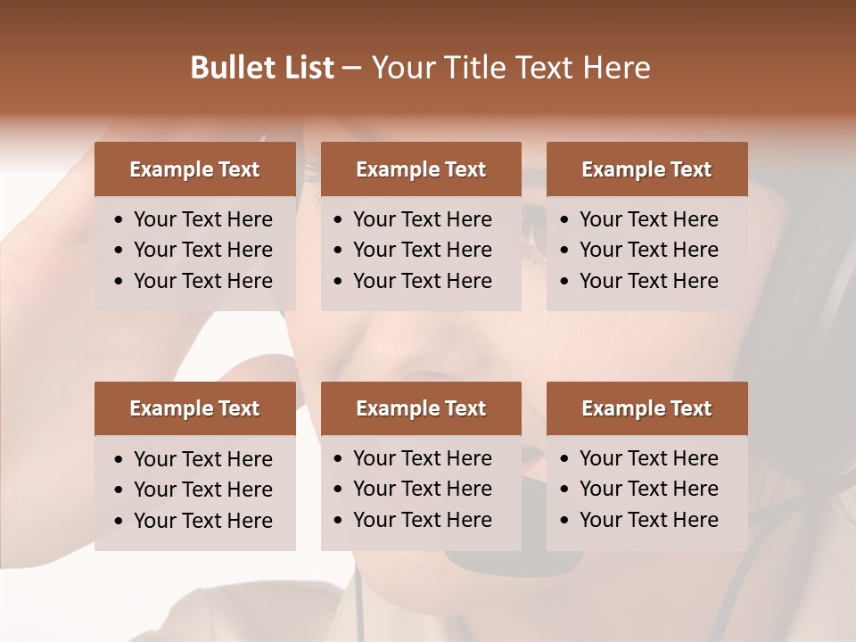 Emotion Worker Telephone PowerPoint Template