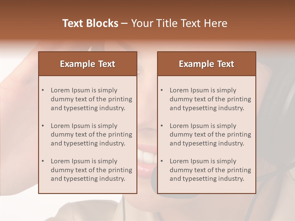 Emotion Worker Telephone PowerPoint Template