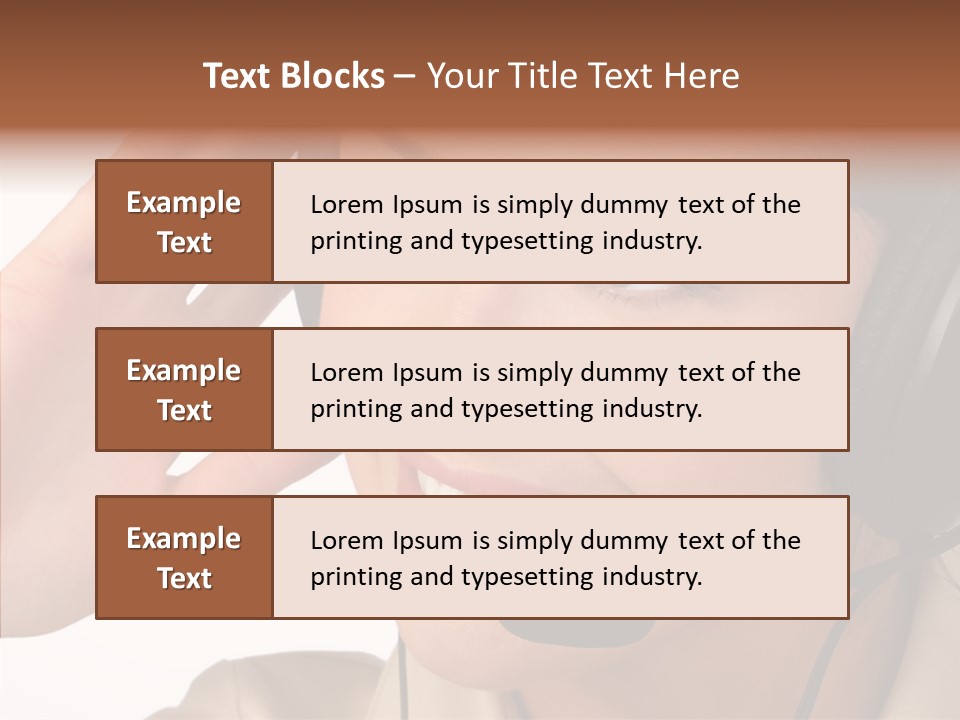 Emotion Worker Telephone PowerPoint Template
