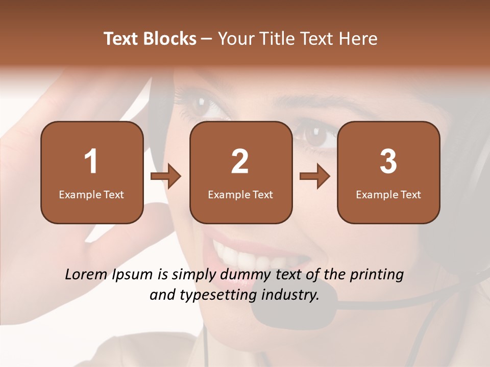 Emotion Worker Telephone PowerPoint Template
