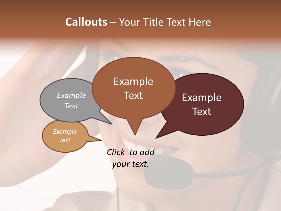Emotion Worker Telephone PowerPoint Template