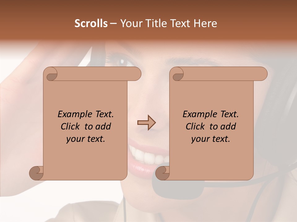 Emotion Worker Telephone PowerPoint Template